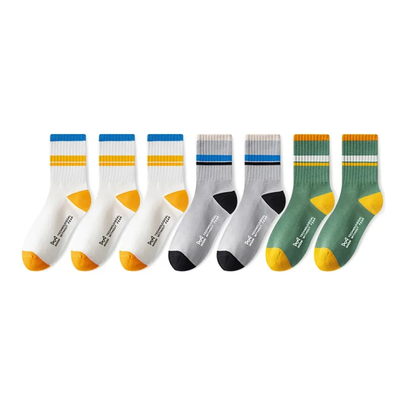 MIIOW Fruit Printing Series Mid Calf Socks Unisex Combo Set-21