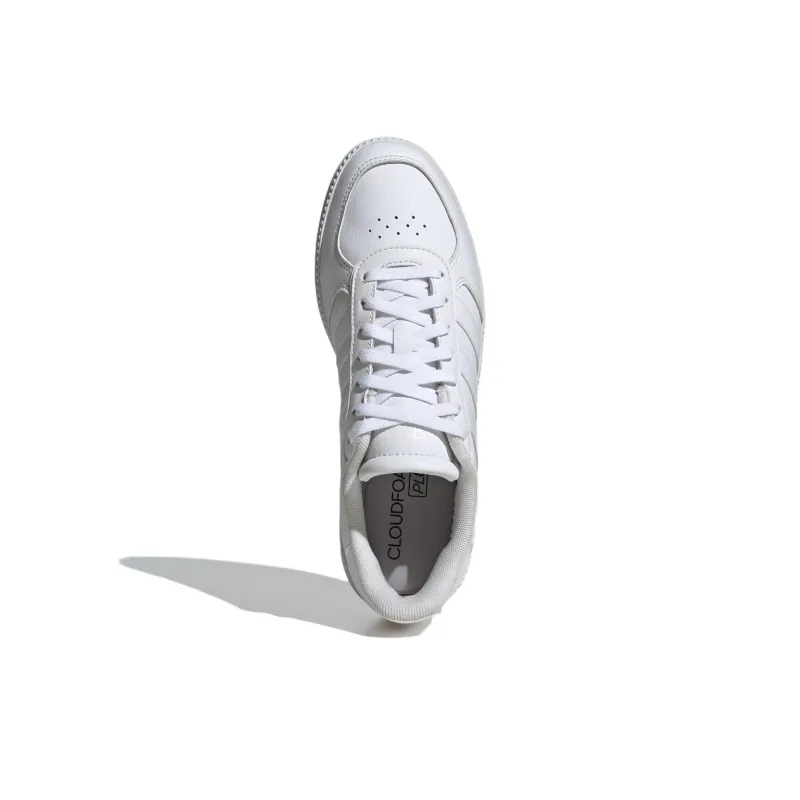 Adidas LITE RACER 4.0 Anti Slip Wear Resistant Low Top Skateboard Shoes Women's White-4