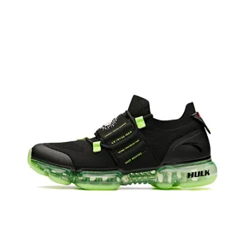 MARVEL x Anta Anti Slip And Wear Resistant Lightweight Low Top Running Shoes Men's Black Green