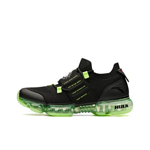 MARVEL x Anta Anti Slip And Wear Resistant Lightweight Low Top Running Shoes Men's Black Green
