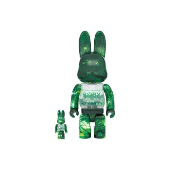 BE@RBRICK MY FIRST R@BBRICK 100% & 400% FOREST GREEN Ver.