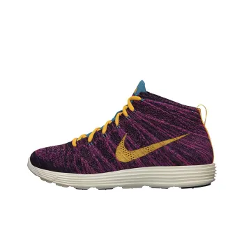 Nike Lunar Flyknit Chukka Grand Purple Laser Orange