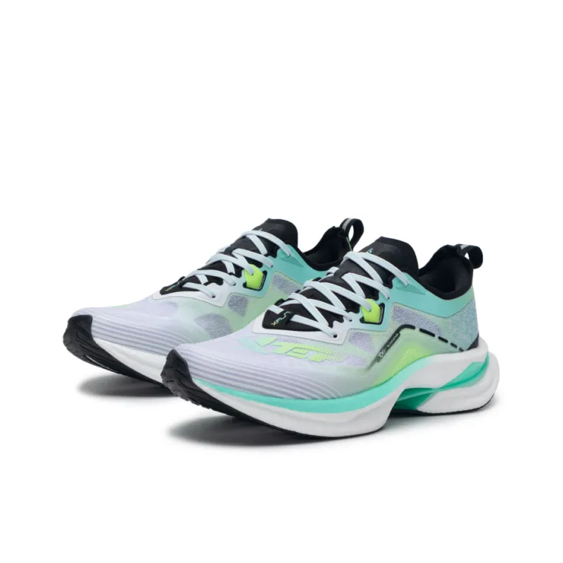 XTEP Cushioning Breathable Rebound Low-Top Casual Running Shoes Men's Green White-1