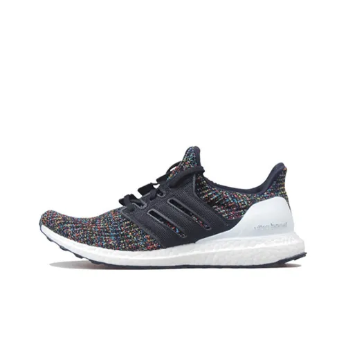 Adidas Ultra Boost 4.0 Black Multi-Color White Heel Cage