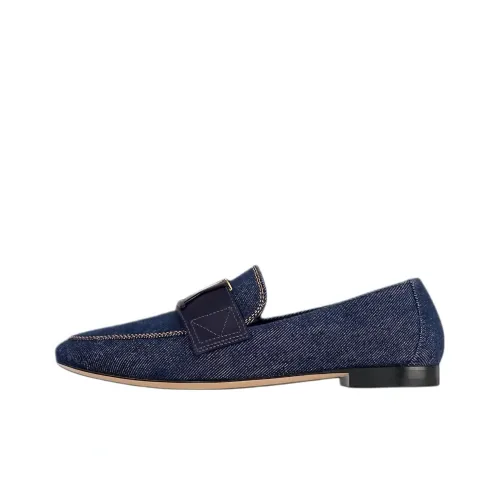 LOUIS VUITTON Capri Loafers Women's Dark Blue