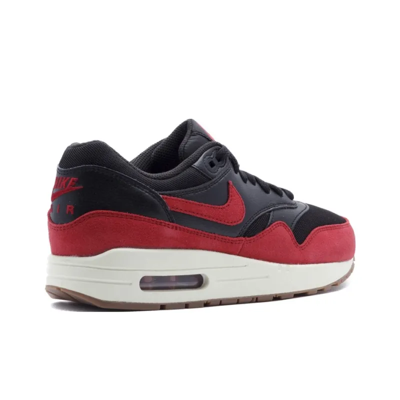 Nike Air Max 1 Black Red Sail Women's-3