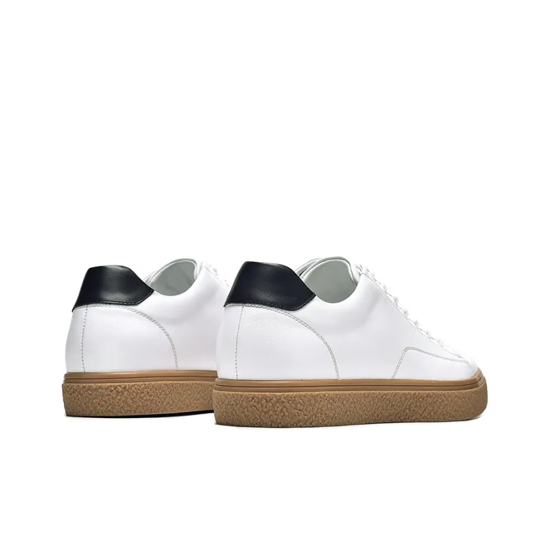 1M8 Low Top Skateboard Shoes Men's White-3