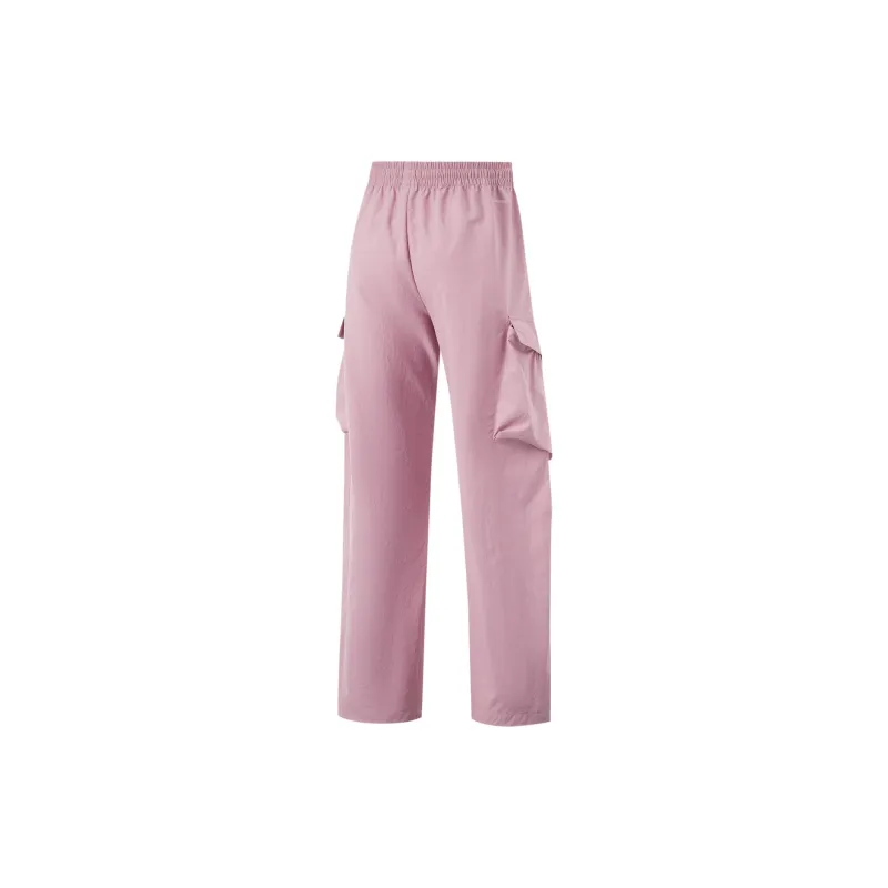 LiNing Fitness Series Casual Pants Women's Dry Rose Pink-1