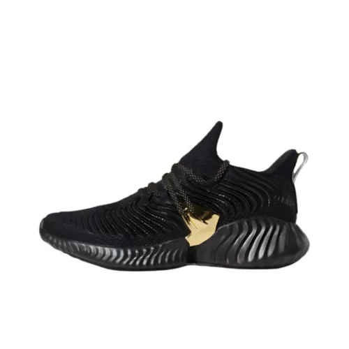 Adidas Alphabounce Instinct Running Shoes Men Low-Top Black/Gold