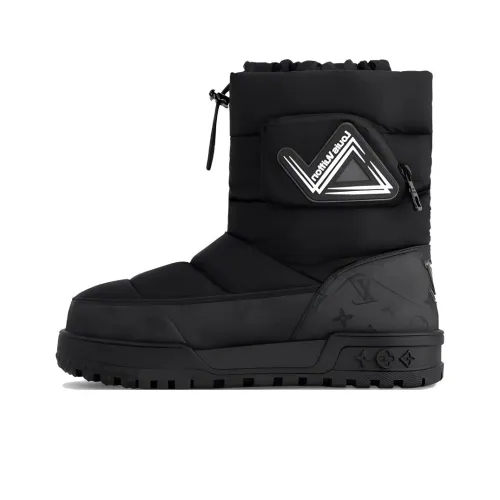 LOUIS VUITTON Snow Boots Men Black