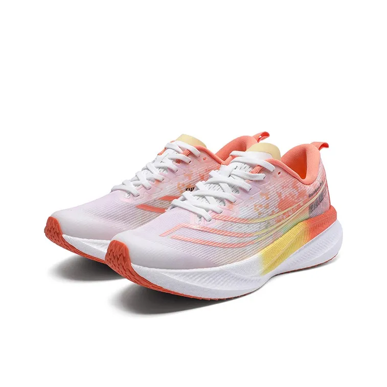 LPMX Cushioning Impact-Resistant Breathable Low-Top Long Distance Running Running Shoes Men's Bright Orange-2