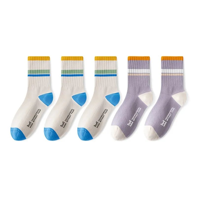 MIIOW Fruit Printing Series Mid Calf Socks Unisex Combo Set-15