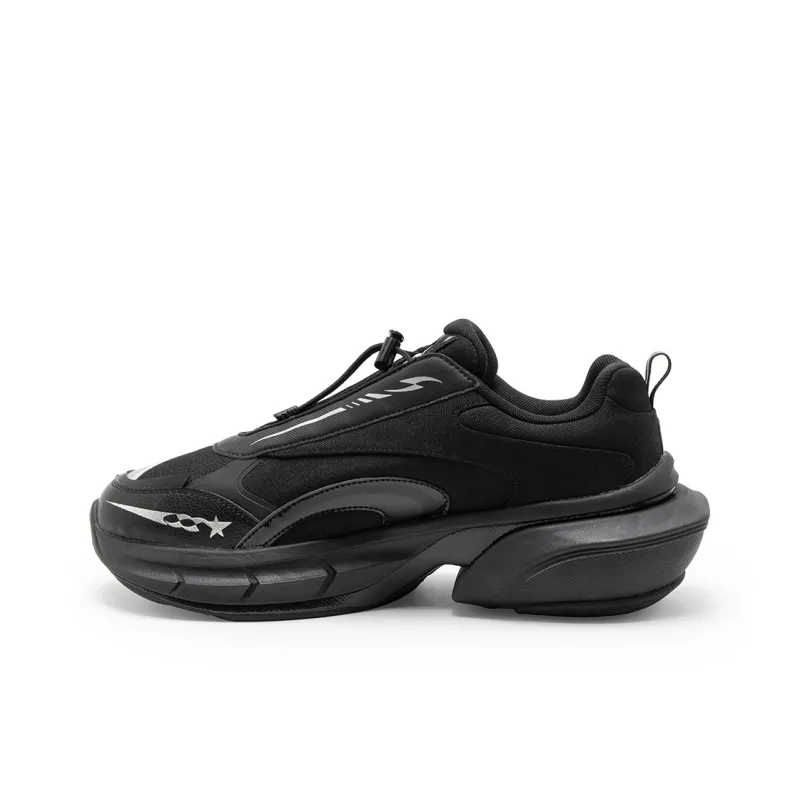 STARTER Odyssey Anti Slip Wear Resistant Low Top Chunky Sneakers Men's Black-1