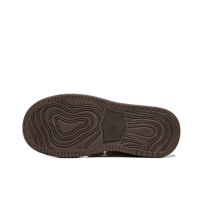 HUANQIU Abrasion Resistant Low Top Skateboard Shoes Women's Light Coffee-4