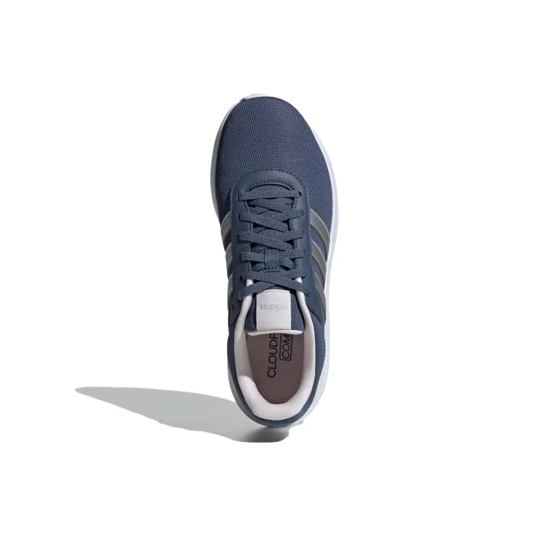 Adidas LITE RACER 4.0 Anti-Slip Wear-Resistant Low-Top Casual Running Shoes Women's Blue-3