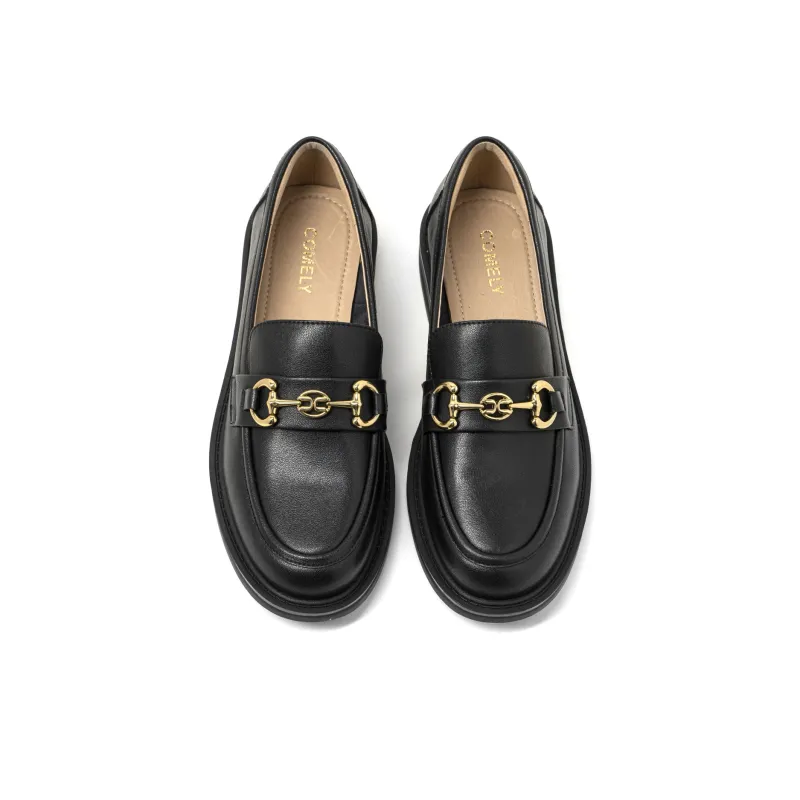 COMELY Loafers 2.5cm Women's Black-3