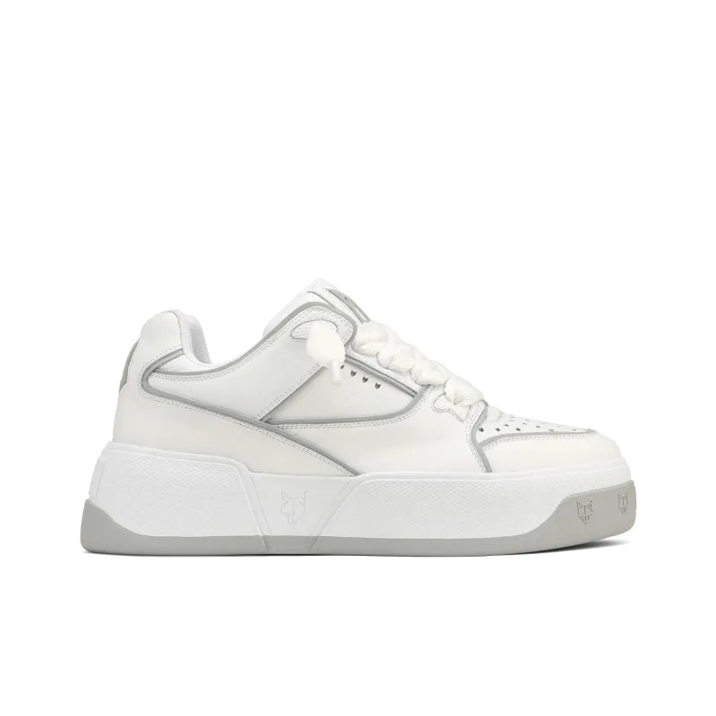 Naked Wolfe Kash Slip Resistant Low Top Skateboard Shoes Men's White-1