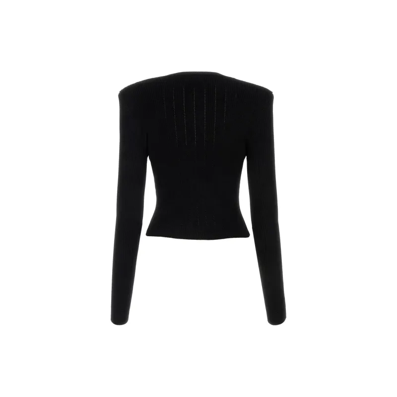 BALMAIN Chiocciola Long Sleeved Buttoned Cardigan-1