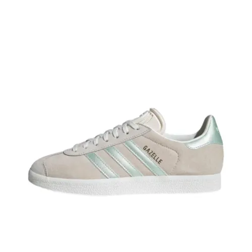 Adidas Originals Gazelle Linen Green Metallic Women's