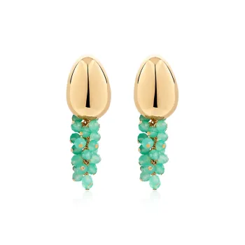 NEVERFAR Environmentally Friendly Copper Plating Earrings Unisex Gold/Silver