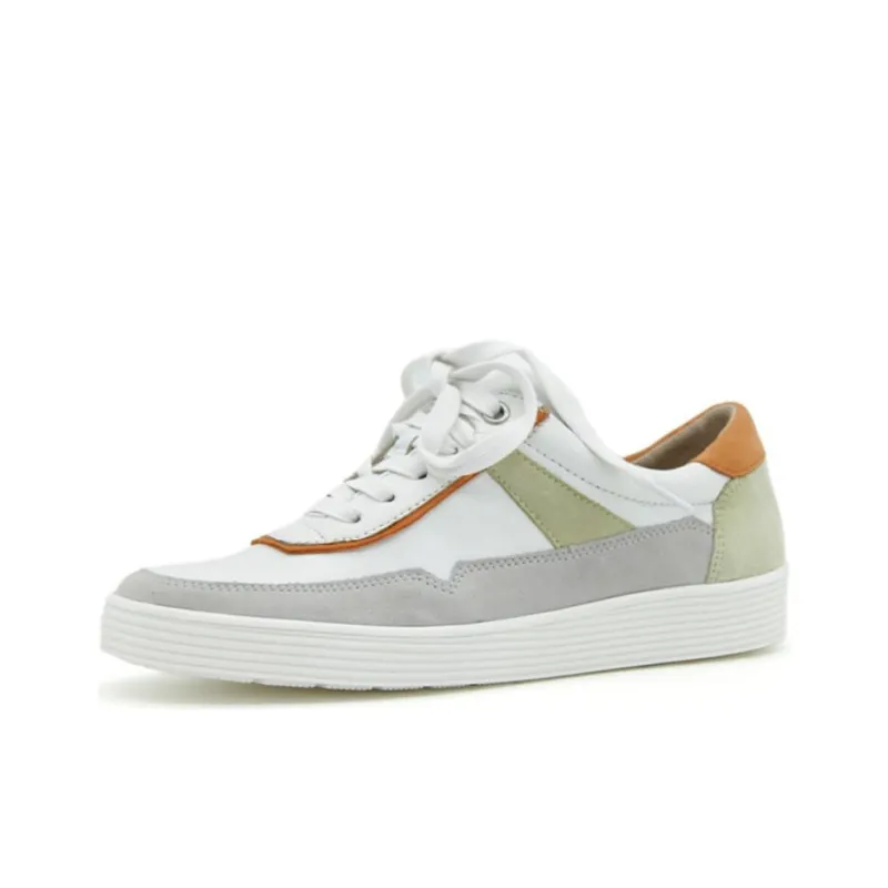 CAPRICE Non-slip Lightweight Low-Top Skateboard Shoes Women's Gray White-2