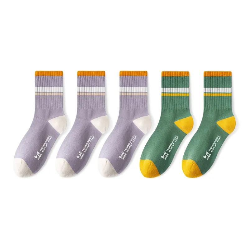 MIIOW Fruit Printing Series Mid Calf Socks Unisex Combo Set-9