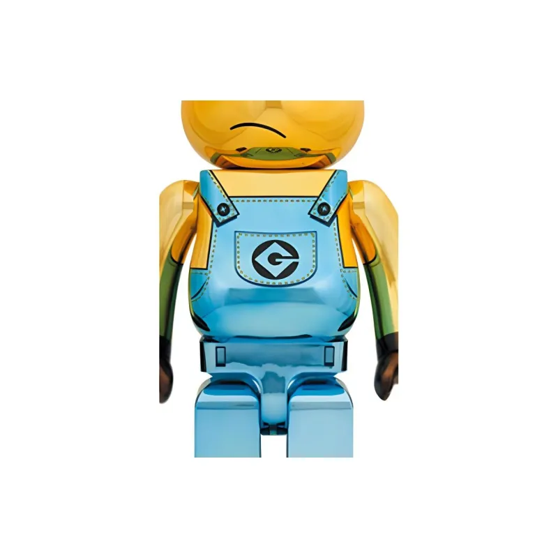 Bearbrick X Minions Kevin Chrome Ver. 1000%-1