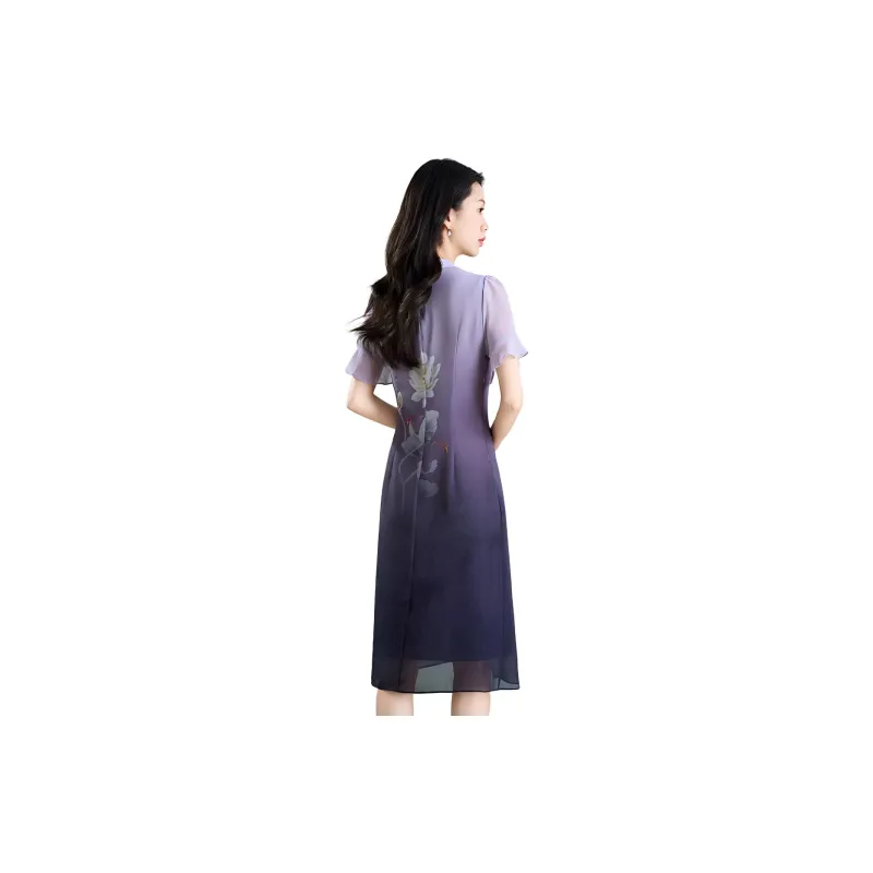 Mylan Short Sleeved Dresses Women's Purple-1