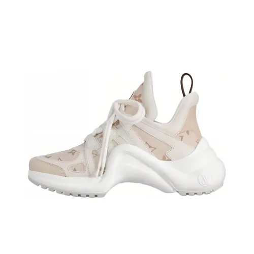 LOUIS VUITTON Archlight 1.0 Chunky Sneakers Women's Low-Top Beige