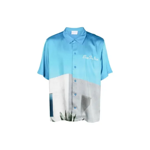  Sky Inn Embroidered-logo Short-sleeve Shirt