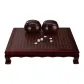 Dark Color Wooden Jar+Chess Board+Simulated Jade Stones (Includes Spare Stones+Entry-Level Book)