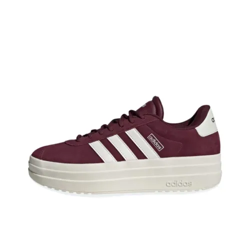 Adidas Vl Court Skateboard Shoes Women's Low-Top Chestnut/Core White/Ash White