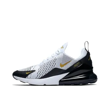 Nike Air Max 270 White Metallic Gold Black