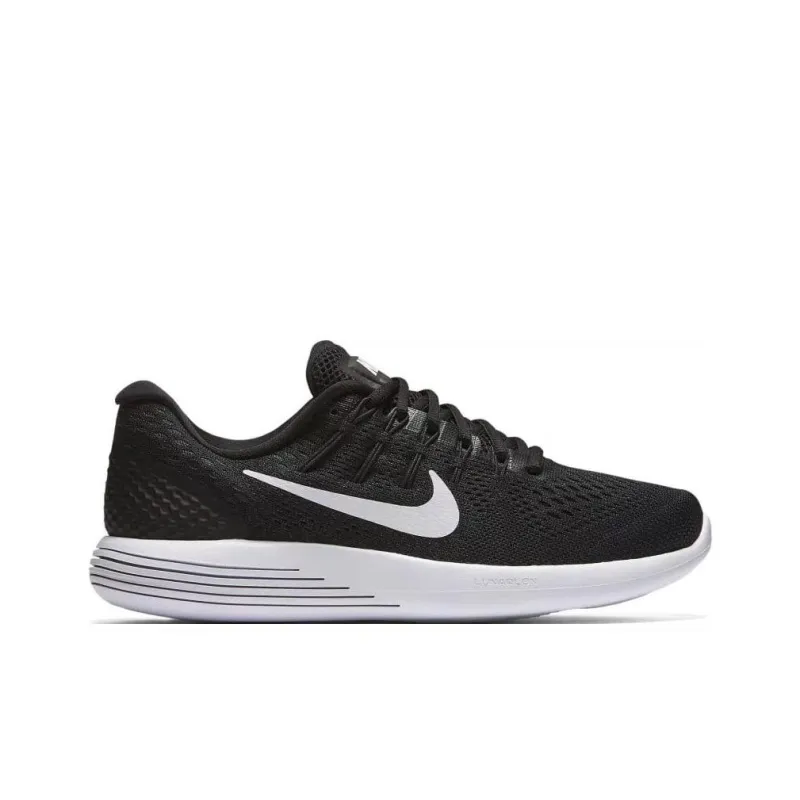 Nike Lunarglide 8 Black White Women's-1