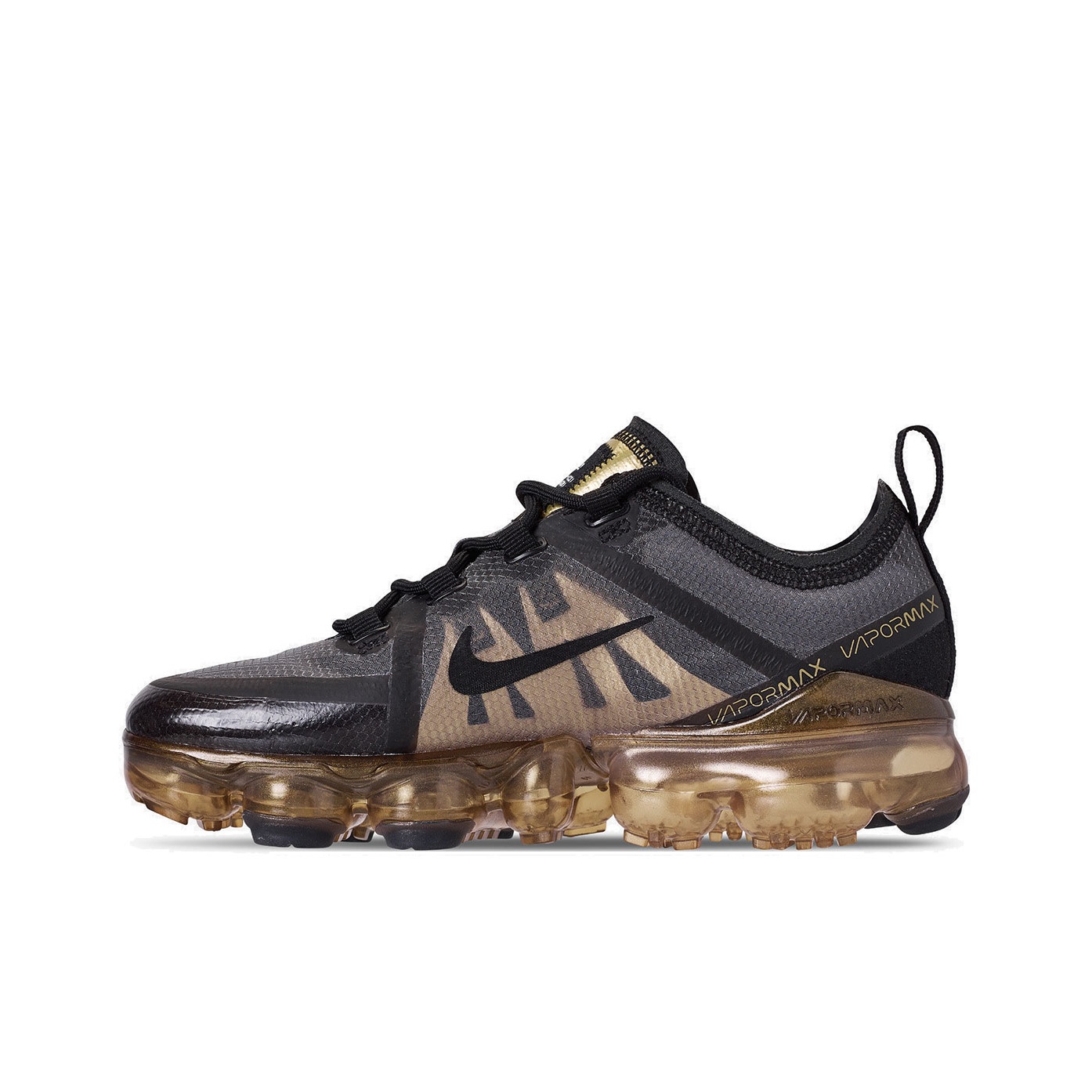 Nike vapormax 2019 black metallic gold hotsell