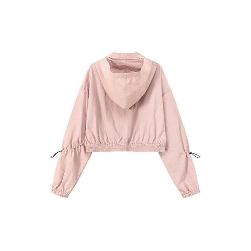 CHUU Cropped Coats Women's Gray Pink-1