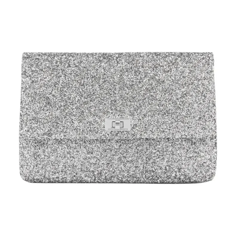 Anya Hindmarch Recycled Sequins Clutch Women's Silver-0