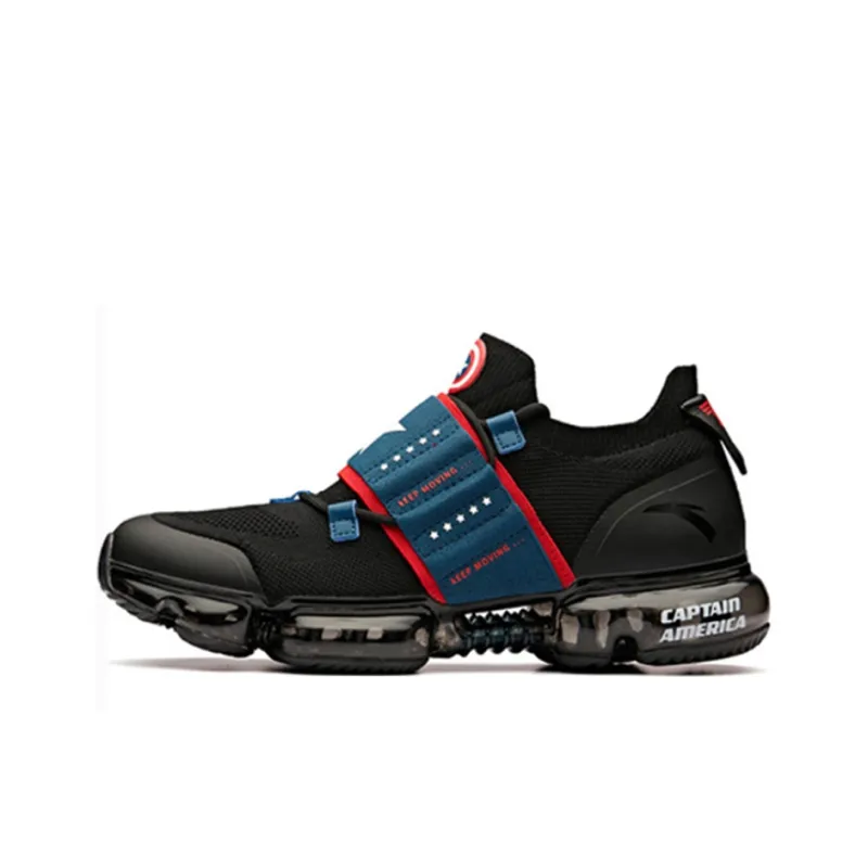 MARVEL x Anta Cushioned Slip-Resistant Low-Top Running Shoes Men's Blue-0