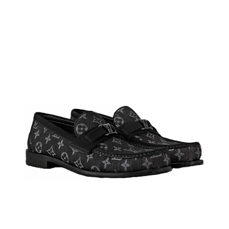 LOUIS VUITTON Major Loafers Men's Black-2