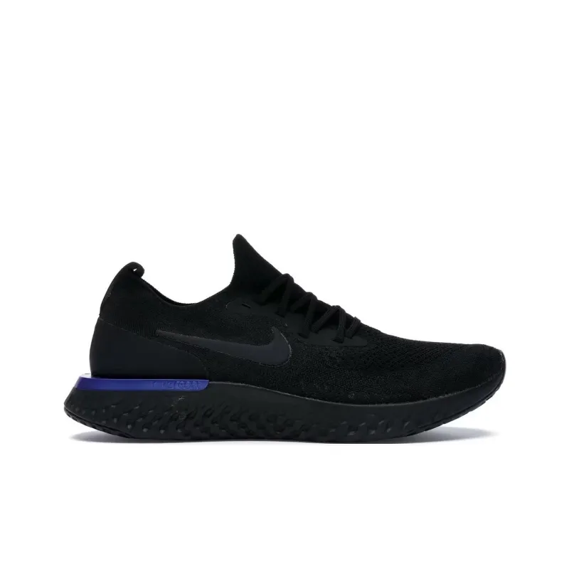 Nike Epic React Flyknit Black Racer Blue-1