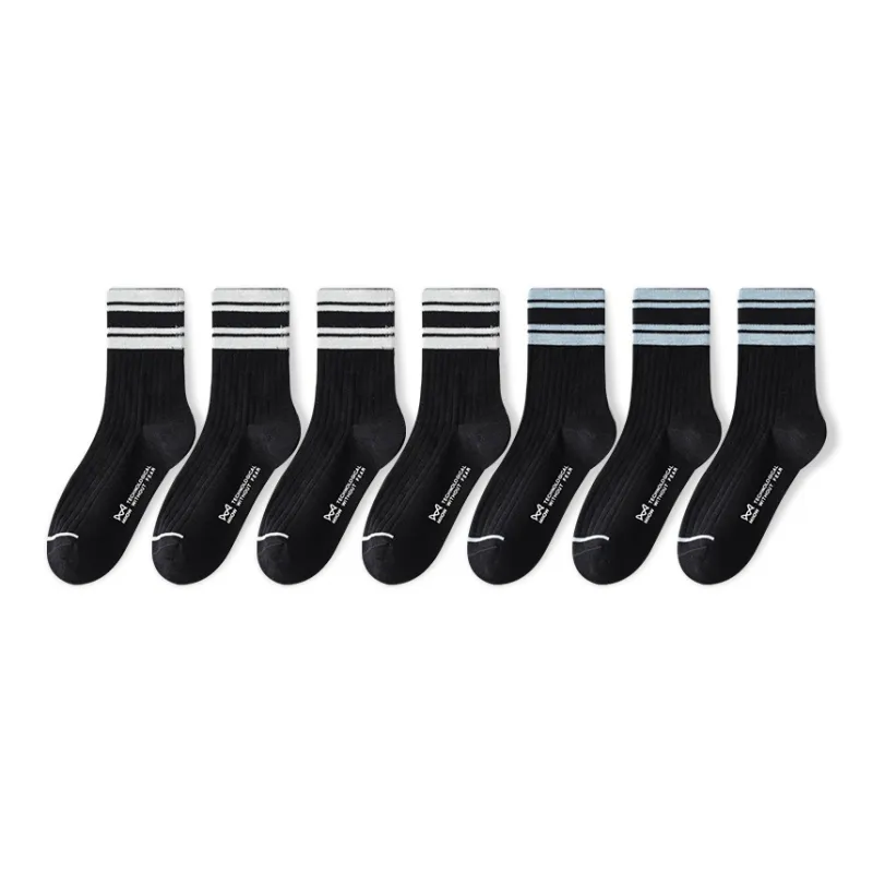 MIIOW Cool One Summer Series Mid Calf Socks Unisex 5 Pack-119
