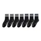 Black with White Stripes 4-Black with Blue Stripes 3[7 Pack]