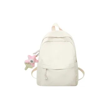 NX DOUGHNUT Nylon Backpack Women's Ecru/Black/Pink/Yellow/Green