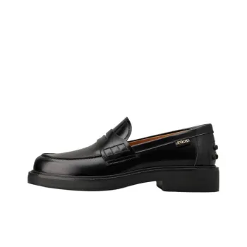 TOD'S Logo Plaque Slip On Loafers Women's