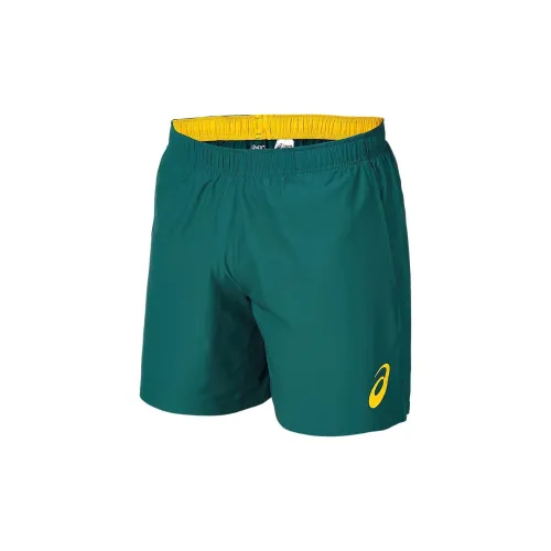 Asics Australian Olympic Team Series Casual Shorts Men Gold Green