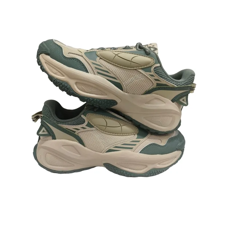 PEAK Tai Ji1.0 Cushioned Slip Resistant Support Low Top Casual Shoes Men's Stone Green-1