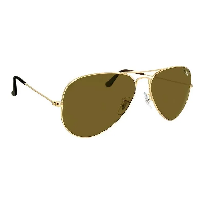 RayBan Subject To Official Website Aviator Sunglasses Men's Gold-2