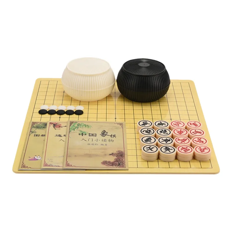 Imono Go Five In A Row Puzzle Black White Chess Chinese Chess 2 in 1 Board Games-1
