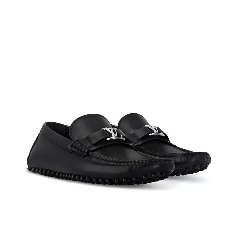 LOUIS VUITTON Hockenheim Gommino Loafers Men's Black-2