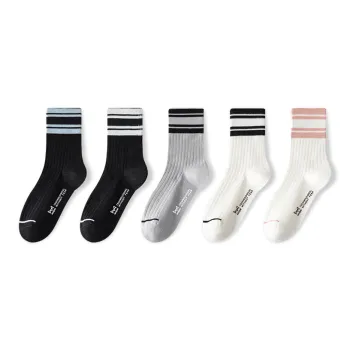 MIIOW Cool One Summer Series Mid Calf Socks Unisex 5 Pack